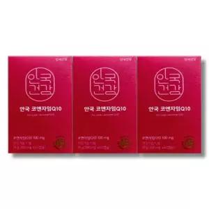 [건강나라] 안국건강 안국 코엔자임Q10 미니 300mg 60캡슐 3개