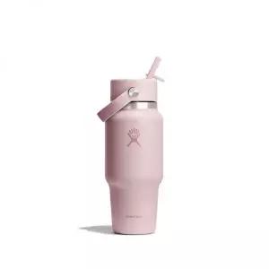 매장정품 HYDROFLASK 24온즈 709ml 와이드 플렉스 스트로 트래블보틀 텀블러 트릴리움 핑크