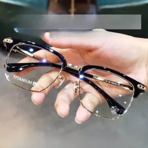 다초점 블루라이트 차단 사이드텐션 뿔테안경 안경테 고도수용 다각형 콤비네이션