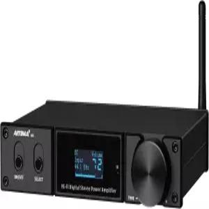 AIYIMA D05 블루투스 5.0 파워 앰프 120Wx2 스테레오 하이파이 2.1 CH 디지털 사운드 24비트/192kHz 클래스