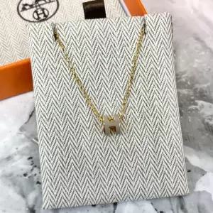 에르메스 MUST IT_ 미니 팝 H 목걸이 팝아슈 마론글라세 옐로우골드