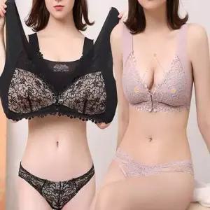 여성 앞후크 빅사이즈 브라 노와이어 편한 속옷