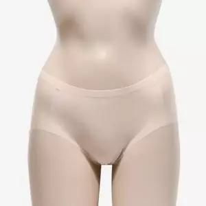 여성 쉘론 기능성 프리컷팅 햄라인 미디 삼각 팬티 1p