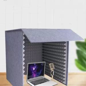 이동식 방음부스 간이 가정용 책상 소음차단 흡음 노래방 스튜디오 박스