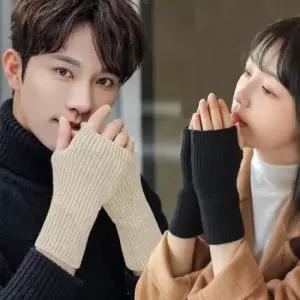 그레이 부드러운 촉감 손 보온 패션 손목 남여공용 핸드워머