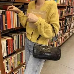 크로커다일패턴 숄더백 미니 여자핸드백 여성 데일리백 유광 애나멜 데일리