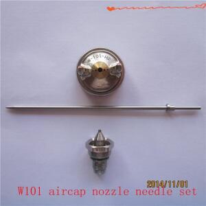 무료  수동 스프레이 건 W-101 노즐 바늘 aircap 세트 부품 액세서리 구성 요소 W