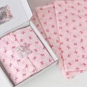 트레이싱지 트레싱지 10PCS 핑크 BOWKNOT 시드니 손으로 포장지 반죽 종이 스몰 꽃다발 목화