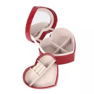 러빈 액세서리 보석함 레드 반지 귀걸이보관함 보석함