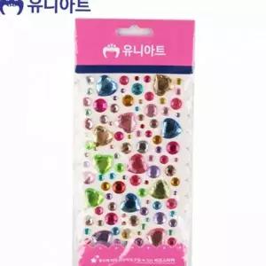 스티커 공예 diy 유아 아트 학용품 보석 반짝이 어린이스티커