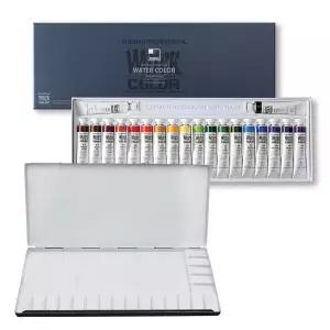 신한 전문가용 수채화 물감 12ml 20색 + 20칸 파레트 세트