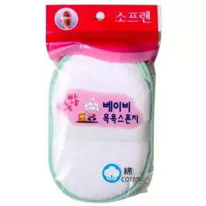 소프렌 FPZ756Q6 베이비 목욕 스펀지 1p 아기목욕스펀지 아기샤워타올 베이비샤워타월 아기스폰