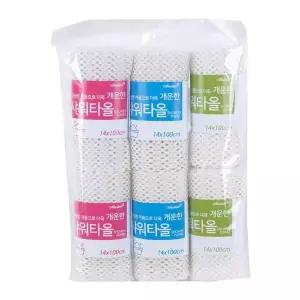 개운한 ZSY547U0 샤워 타올 6p 세트