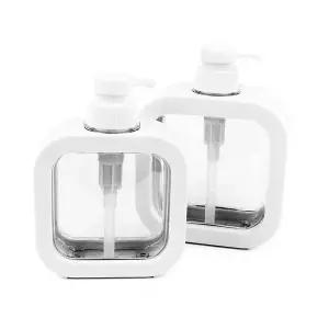 세제 NZT214H1 투명 디스펜서 500ml 공병 목욕 소분통 펌프용기