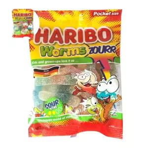 수입과자 하리보 웜즈 사우어 10개입 HARIBO 젤리 80g