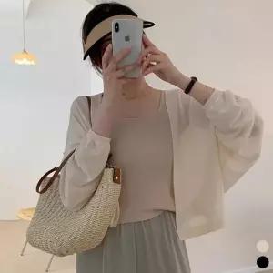 여성 루즈핏 볼레노 가디건 봄 여름 가을 크롭 카디건 0421