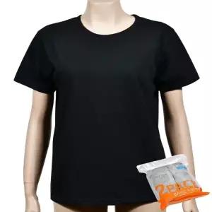 혜명마트 (트라이)면100 기본 라운드 여성 반팔 티셔츠 2매 여성반팔면티셔츠 여성반팔티셔츠 여름티셔츠