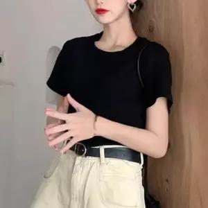 여성 5컬러 데일리 모던 라인 반팔 티셔츠 패션티셔츠 여자 여름티셔츠 반팔 여성티셔츠