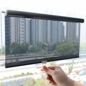 (옵션 45 X 150cm)자외선 차단 롤 스크린 욕실블라인드 무타공햇빛가리개 침실블라인드 주방블라인드 주방