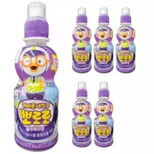 뽀로로 블루베리맛 음료수 235ml 6개