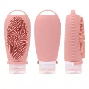 실리콘 샤워 브러쉬 공병 100ml 2종세트 바디브러시 소분용기 케이스
