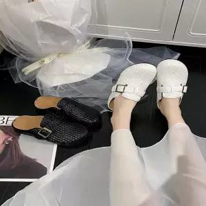푹신 여성 사계절 통굽 데일리 블로퍼 뮬 키높이 슬리퍼 129628