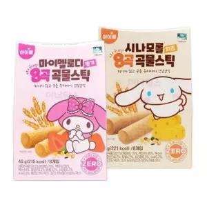 고품질 유아간식 8곡 스틱 40g 곡물스틱 어린이간식 크리스피롤 유...