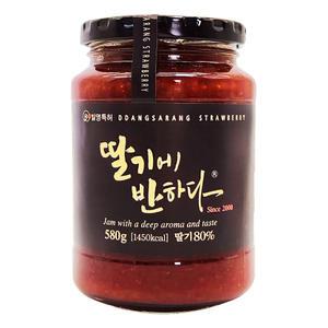 땅사랑 딸기잼 유기농 딸기80% + 유기농설탕20% 580g