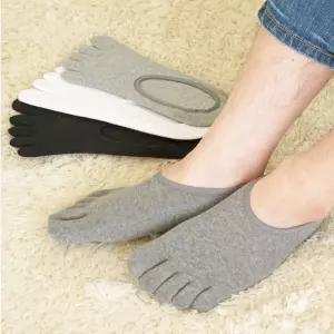 면100 순면 남성 발가락양말 덧신 5켤레 여름 항균 무좀 양말