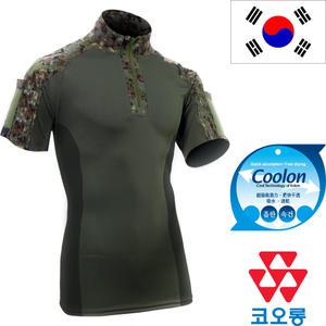 어택존 국산	반팔 쿨론 전술컴뱃 디지털 택티컬 로카 티셔츠 쿨 훈련용 낚시 등산 티