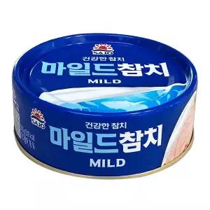 사조 마일드 참치 200g x10캔 / 담백한 참치캔 통조림 캠핑요리 자취생