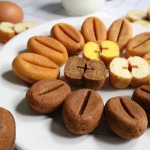 커피콩빵 450g X 6봉 카페 디저트 업소용 대용량, 커피 플레인 바나나 슈크림