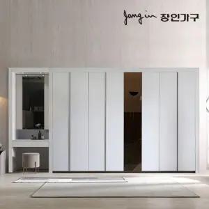장인가구 단테 모던 미러 화장대 파우더 붙박이장 30cm