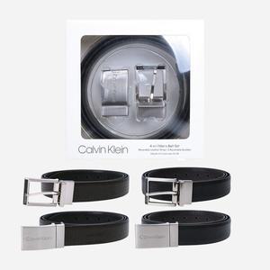 [Calvin Klein ]캘빈클라인 양면 리버서블 엠보 2버클 가죽 벨트