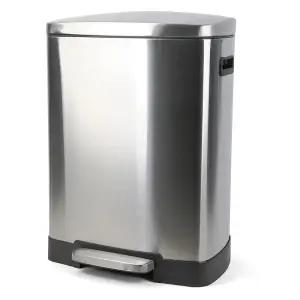 업소용 대형 무소음 사각 댐퍼 스텐 휴지통 50리터 쓰레기통