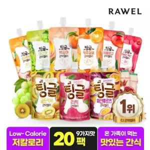 로엘 팅글 제로슈가 저칼로리 곤약젤리 10+10팩 총 20팩 2종 골라담기