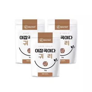 [이쌀이다][2025년산] 국산 강진 쌀귀리 1kg x 3봉