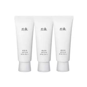 한율 흰감국 광채 선크림 70ml(SPF50+) 3개