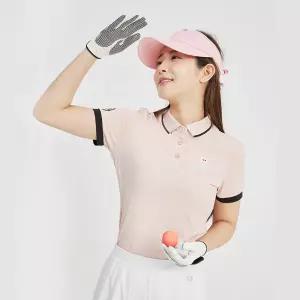 PGR골프 파크골프웨어 여성 소매배색 반팔티셔츠 GT-4321 골프복 여자