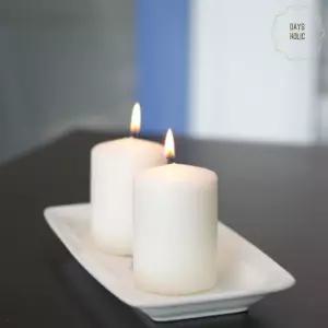 큰 왁스양초 두꺼운초 원기둥 양초 굵은 필라캔들 4개