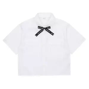 TC01 4.5부 리본 타이 포켓 셔츠  24B1352