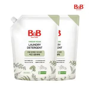 비앤비 비건인증 아기 세탁세제 1500ml 리필 x 2개