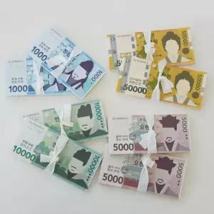 페이크머니 가짜 종이 지폐 가짜돈 교육용 화폐 모형 돈다발