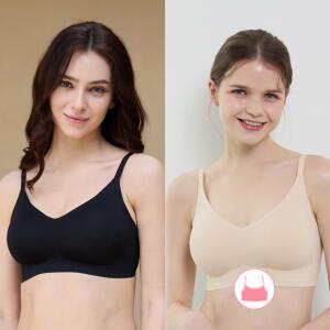 베이직스킨 여성인 래쉬가드 심리스 이너웨어 볼륨브라 왕뽕 브라 BSE-X201