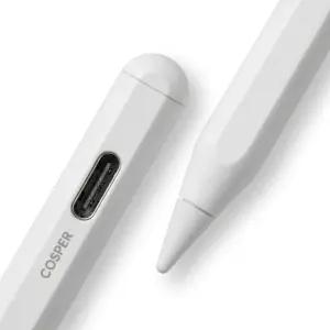 코스퍼 애플펜슬 1세대 2세대 스마트펜슬 호환 CS766 유선 무선충전 스마트펜 아이패드 스타일러스 터치 펜