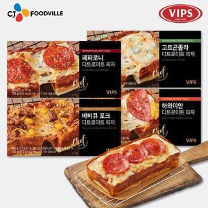 [VIPS] 빕스 디트로이트 피자 4종세트(고르곤졸라+바비큐포크+페퍼로니+하와이안) 골라담기
