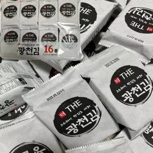 재구매 하고싶은 광천 도시락김 64봉 세번 구운 바삭한 더 재래김 명절 선물세트