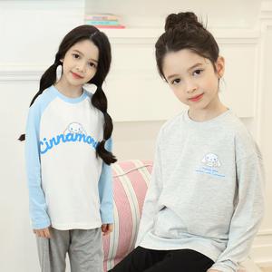 시나모롤 여아용 로딩 9부 티셔츠 2종 세트