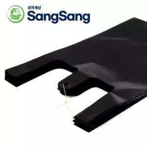 [상자세상] 검정 손잡이 비닐봉투 모음 5L~20L 300매 재활용 쓰레기 분리수거 휴지통 대용량 마트 봉지