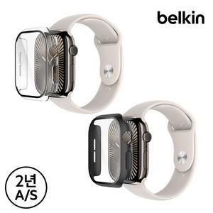 [벨킨] 애플워치11/10 템퍼드 강화유리필름 범퍼 케이스 46mm OWA003
